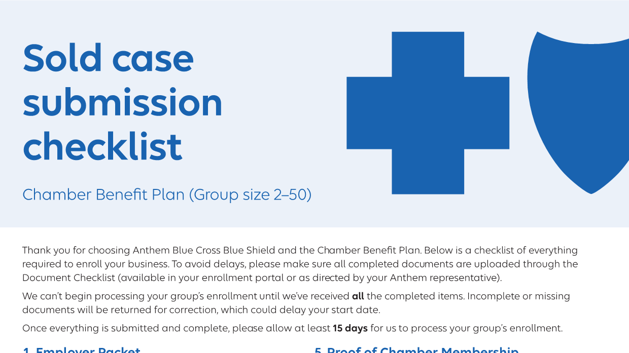 Small-Group-MEWA-Sold-Case-Submission-Checklist